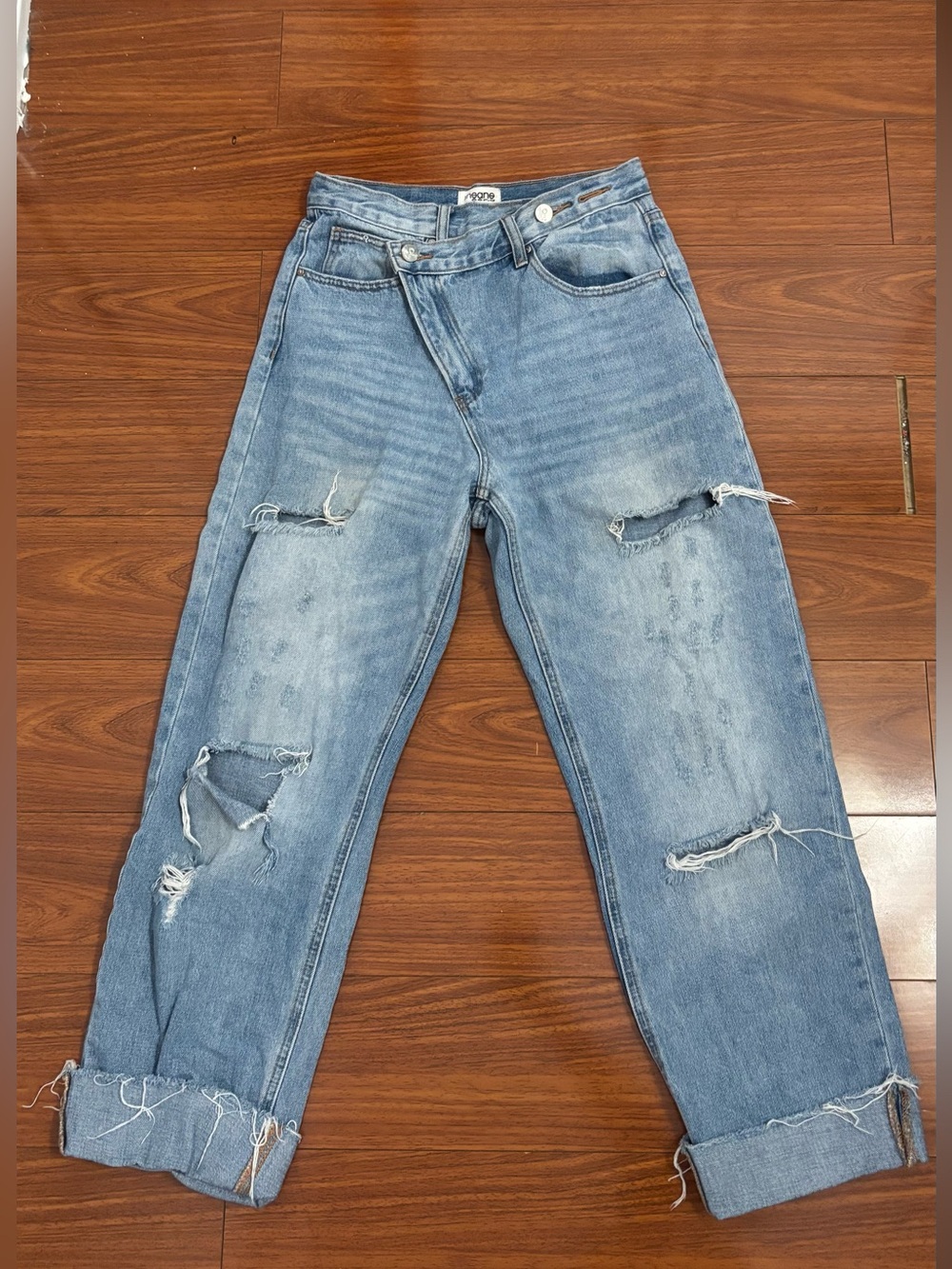 INSANE GENE Light Blue Distressed Women’s Jeans